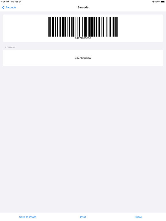 Power Barcode Scanner screenshot 1