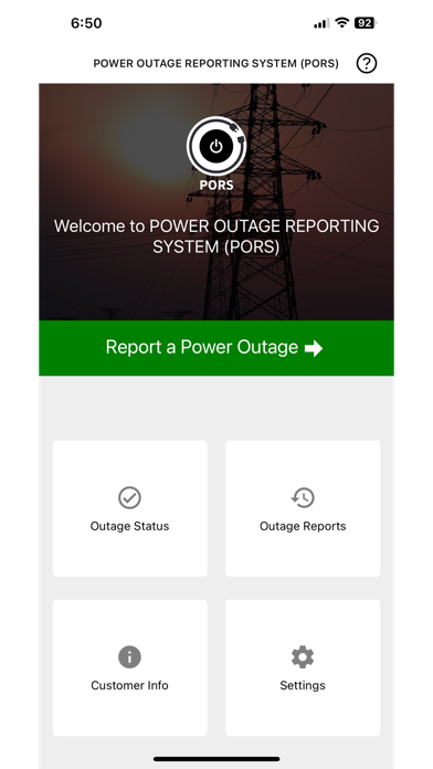 Power Outage Reporting System screenshot 2