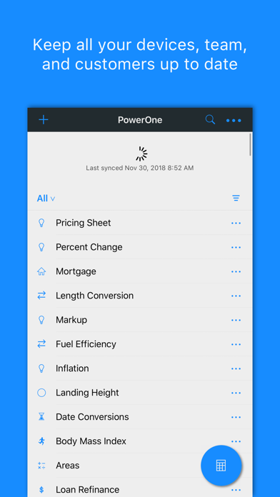 PowerOne calculator screenshot 1