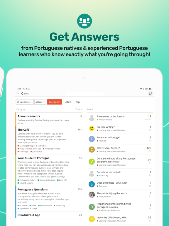 Practice Portuguese screenshot 1