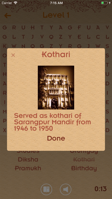 Pramukh Swami Word Search screenshot 3