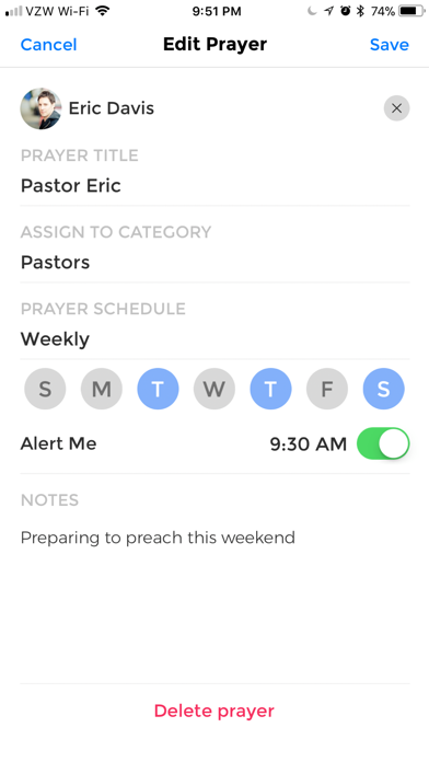 Prayer Notebook screenshot 3