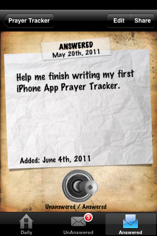 PrayerTracker screenshot 2