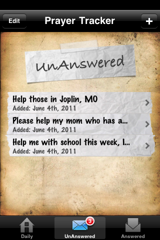 PrayerTracker screenshot 3
