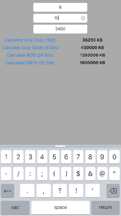 Pre-Press File Size screenshot 2