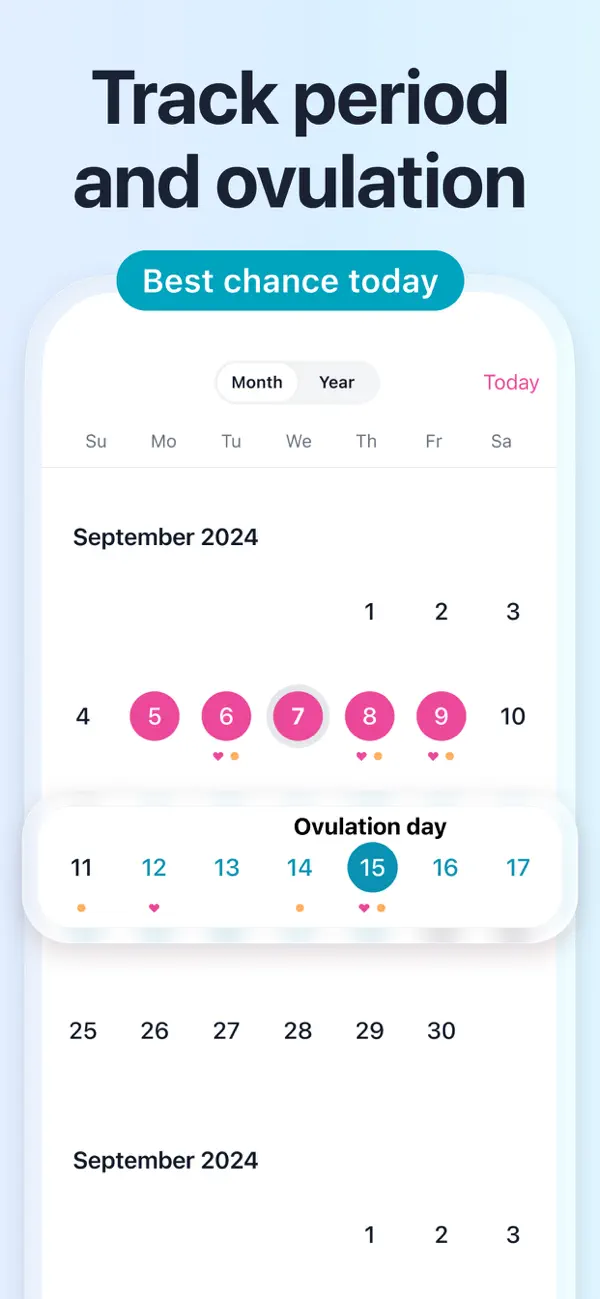 Pregmate Ovulation Tracker screenshot 1