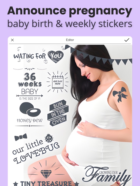 Pregnancy announcement -Giggly screenshot 2
