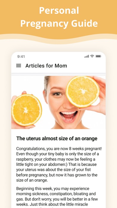 Pregnancy App. screenshot 1