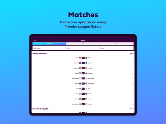 Premier League - Scores, News screenshot 2