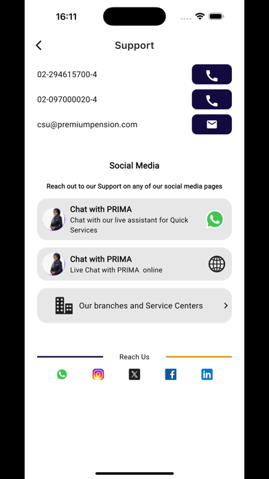 Premium Pension Mobile App screenshot 1