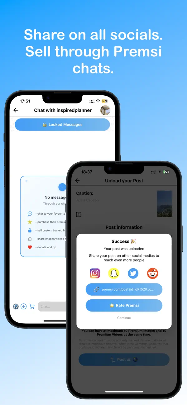 Premsi: Sell Exclusive Content screenshot 1