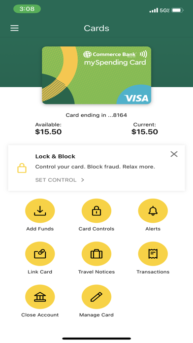 Prepaid by Commerce Bank screenshot 2
