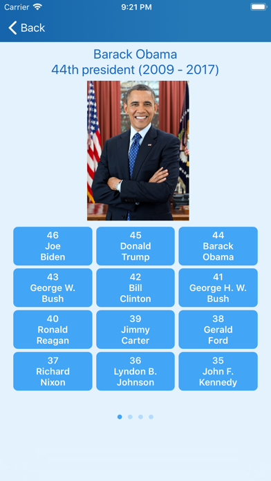 Presidents of the USA - quiz screenshot 1