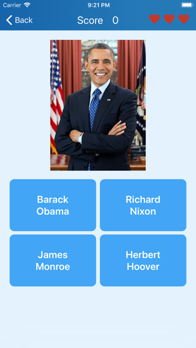 Presidents of the USA - quiz screenshot 6
