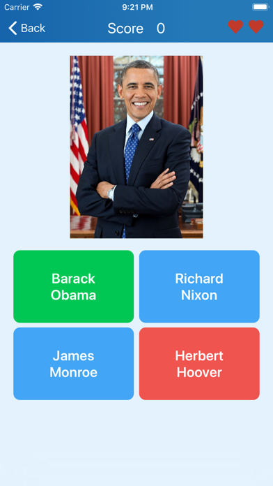 Presidents of the USA - quiz screenshot 5