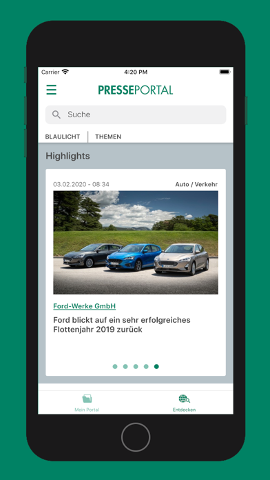 Presseportal screenshot 5