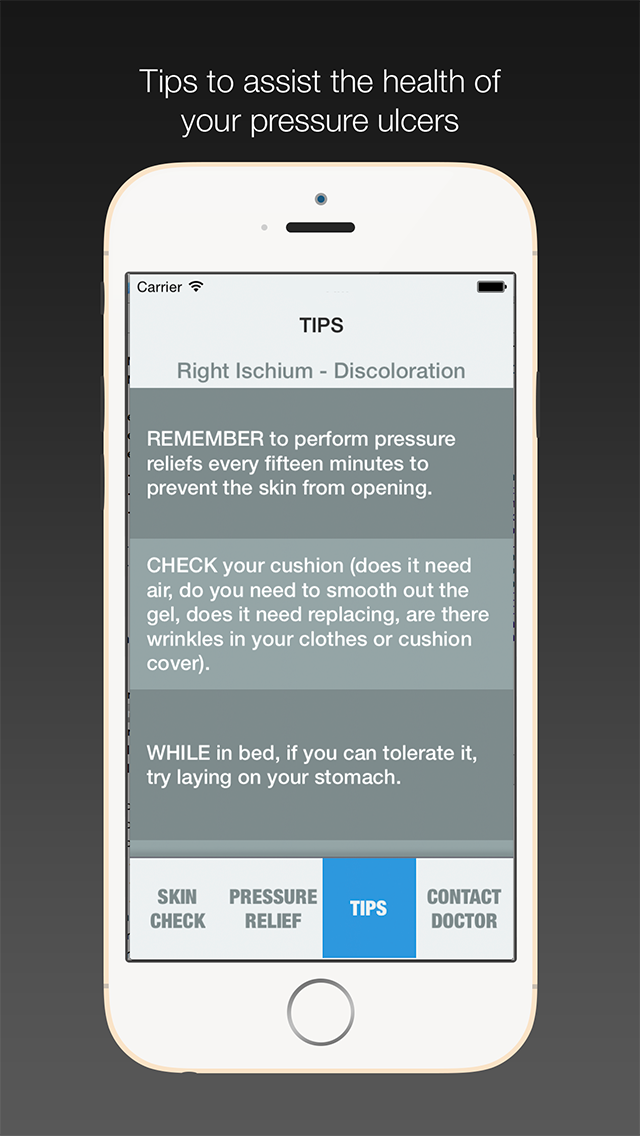 Pressure Ulcer Prevention (PUP) screenshot 2