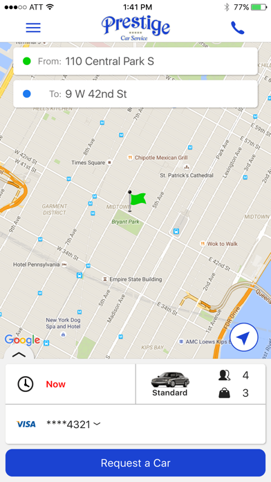 Prestige Car Service screenshot 3