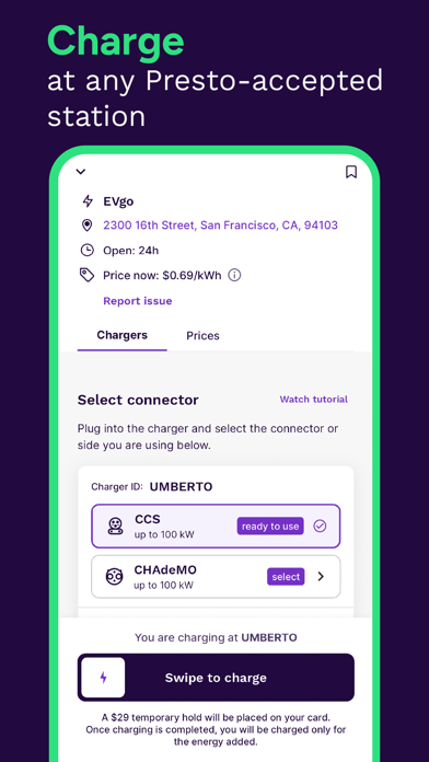 Presto - EV Charging Stations screenshot 2