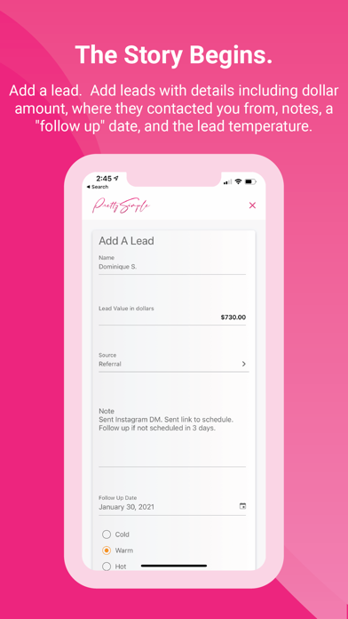 PrettySimple - Lead Tracker screenshot 6
