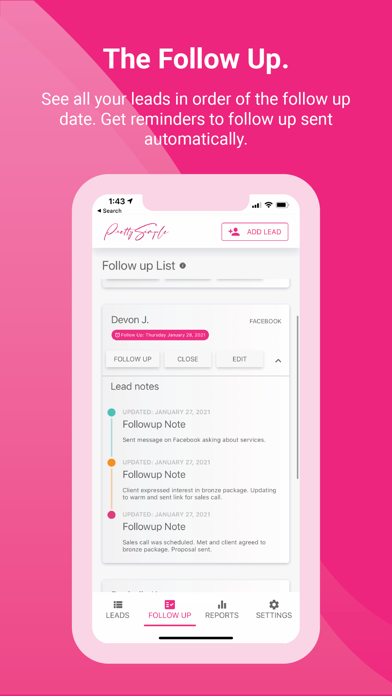 PrettySimple - Lead Tracker screenshot 3