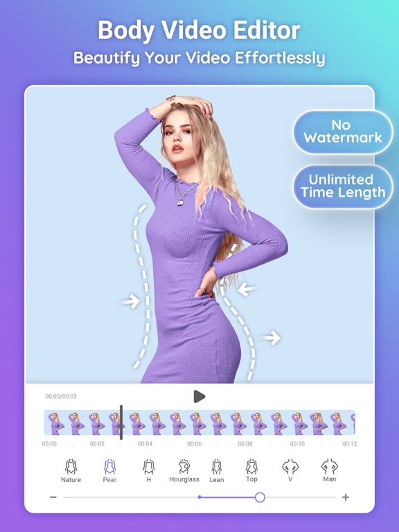 PrettyUp- AI Body Editor Video screenshot 10