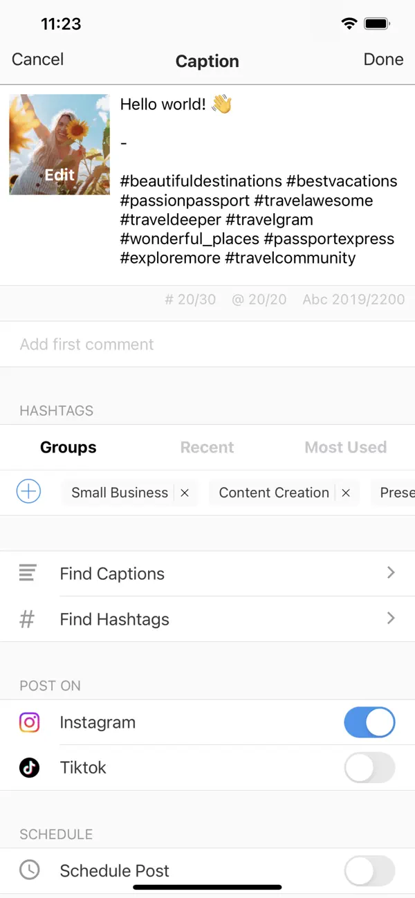 PREVIEW: Planner for Instagram screenshot 4