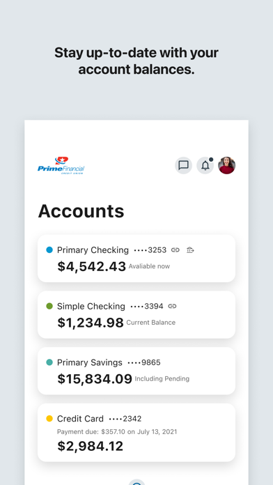 Prime Financial CU Mobile screenshot 3