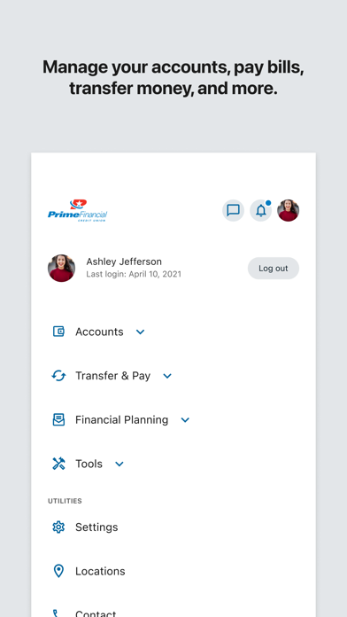 Prime Financial CU Mobile screenshot 1
