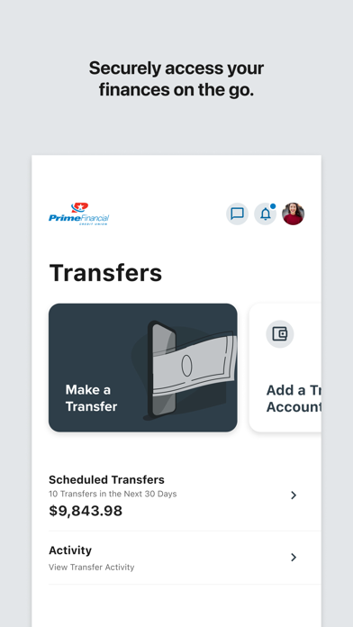 Prime Financial CU Mobile screenshot 4