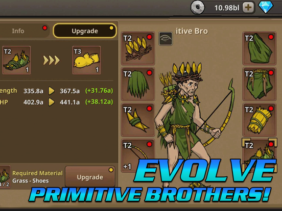 Primitive Brothers: Idle Game screenshot 7