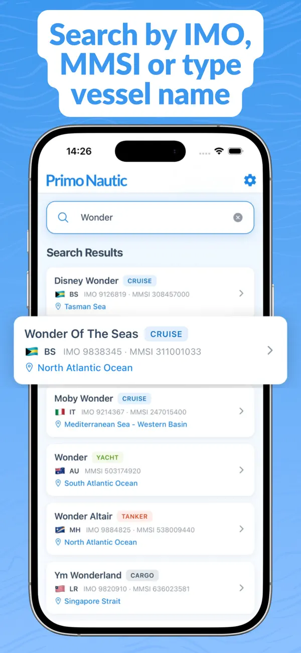 Primo Nautic - Vessel Finder screenshot 3