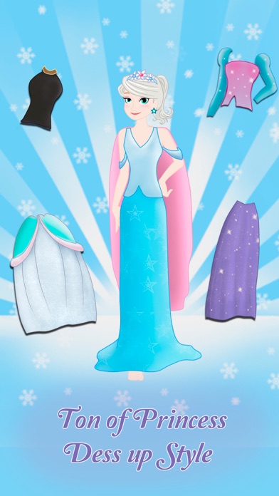 Princess Frozen Dress up and makeover beauty salon for girls screenshot 4