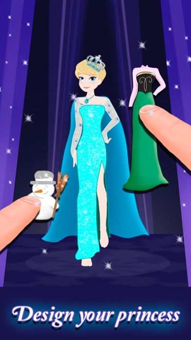 Princess Frozen Dress up and makeover beauty salon for girls screenshot 3