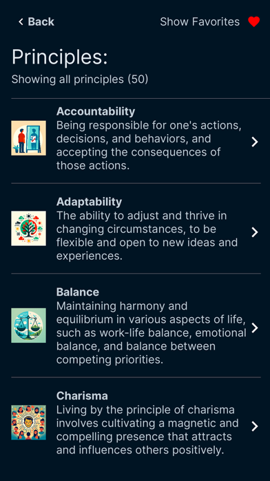 Principled Living screenshot 2