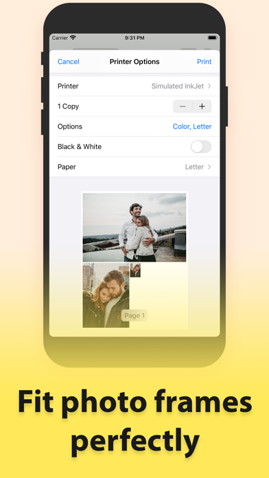 Print Size: Print Photos screenshot 1