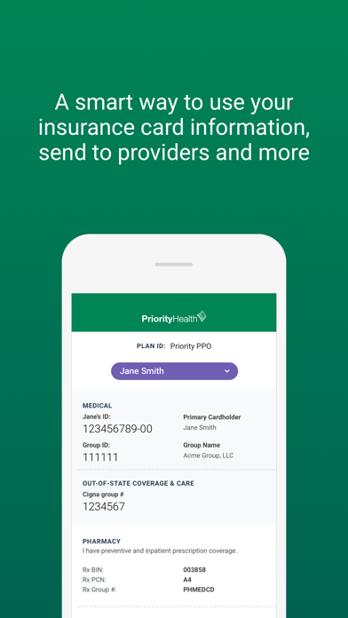 Priority Health Member Portal screenshot 2