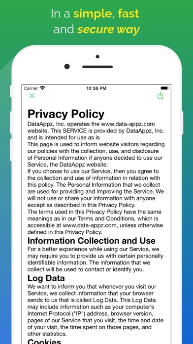 Privacy Policy Generator screenshot 3