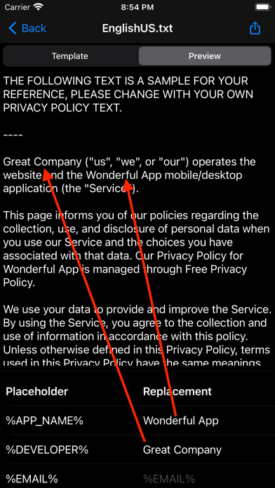 Privacy Policy Maker screenshot 2