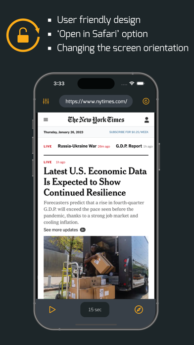 Private Browser (Auto Refresh) screenshot 3