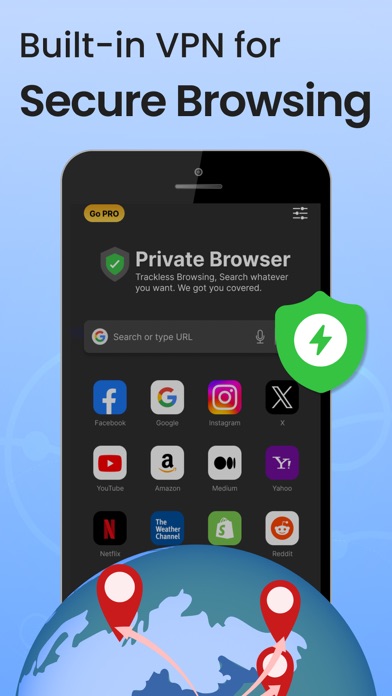 Private Browser,Incognito VPN screenshot 4
