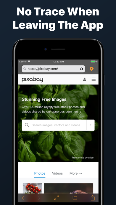 Private Web Browser Incognito screenshot 1