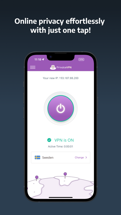 PrivateVPN screenshot 4