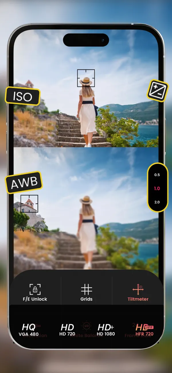 Pro Camera with RAW & Focus screenshot 2