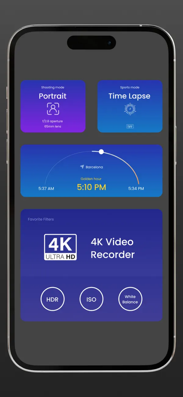 Pro Camera with RAW & Focus screenshot 1