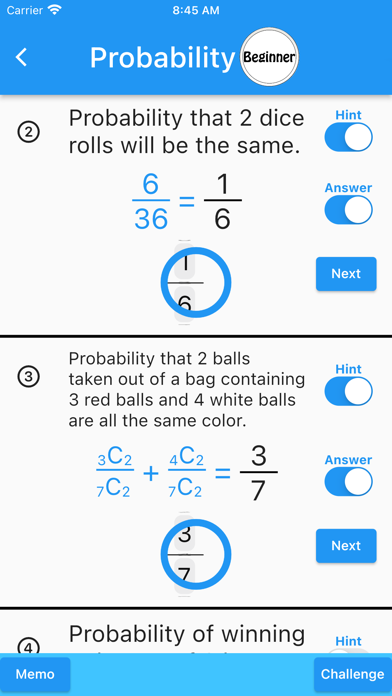 Probability(Math Drills) screenshot 2