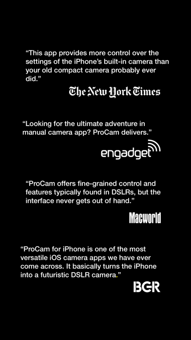 ProCam - Pro Camera screenshot 1