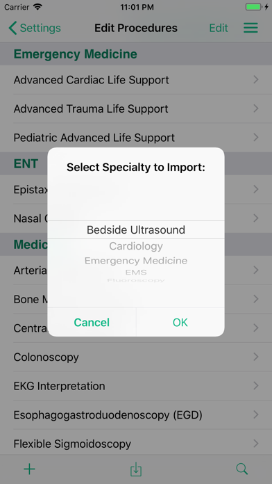 Procedure Log screenshot 4