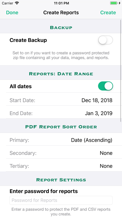 Procedure Log screenshot 1
