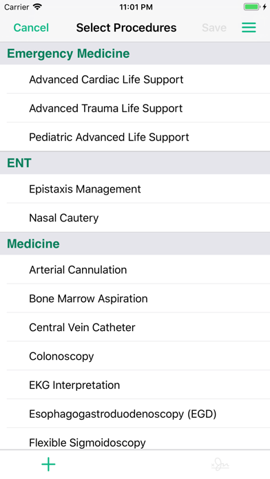 Procedure Log screenshot 2